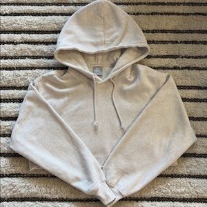 TNA cozy fleece cropped hoodie